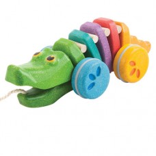 Pull Along Dancing Rainbow Alligator - Plan Toys